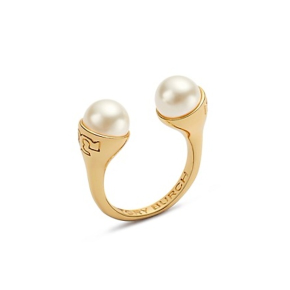 Tory Burch Jewelry - Tory Burch Faux Pearl Bud Ring(6)